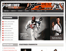 Tablet Screenshot of challengermartialarts.com